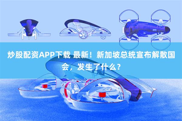 炒股配资APP下载 最新！新加坡总统宣布解散国会，发生了什么？