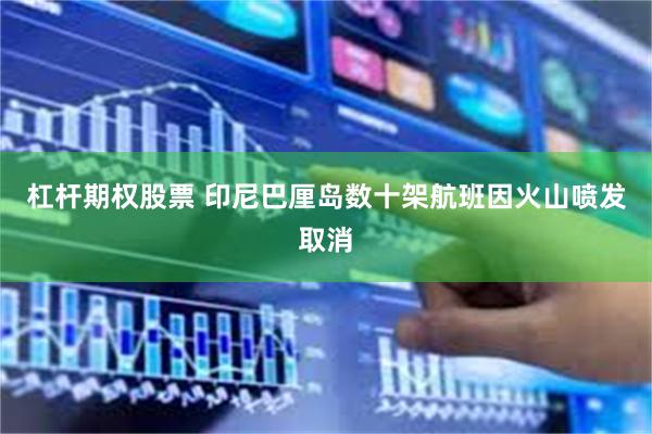 杠杆期权股票 印尼巴厘岛数十架航班因火山喷发取消