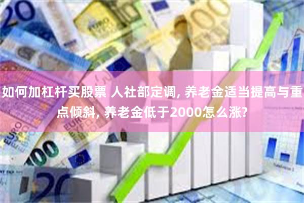 如何加杠杆买股票 人社部定调, 养老金适当提高与重点倾斜, 养老金低于2000怎么涨?