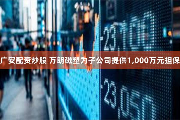 广安配资炒股 万朗磁塑为子公司提供1,000万元担保